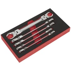 Sealey 5 Piece Flexi Head Flare Nut Spanner Set