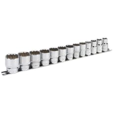 Sealey 13 Piece 1/2" Drive Bi Hexagon WallDrive Socket Set Imperial