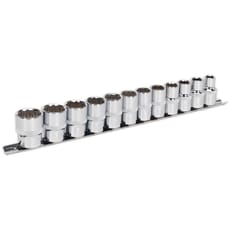 Sealey 12 Piece 1/2" Drive Bi Hexagon WallDrive Socket Set Metric
