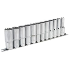 Sealey 12 Piece 1/2" Drive Deep Bi Hexagon WallDrive Socket Set Metric