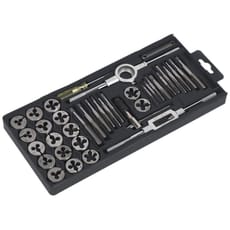 Sealey AK301 40 Piece Carbon Steel Tap and Split Die Set Metric