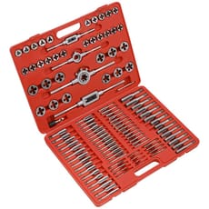 Sealey AK30110 110 Piece Alloy Steel Tap and Split Die Set Metric