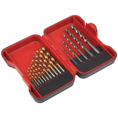 Sealey 17 Piece HSS and Masonry Drill Bit Set