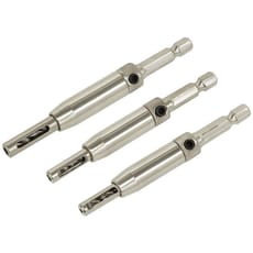 Sealey 3 Piece Self Centering Chamfered Hinge Drill Bit Set