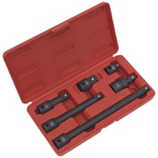 Sealey AK5514 6 Piece 1/2" Drive Impact Socket Adaptor and Extension Bar Set