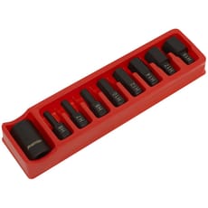Sealey 9 Piece 1/2" Drive Impact Bit Holder and Hexagon Screwdriver Bit Set