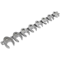 Sealey 8 Piece 3/8" Drive Crow Foot Spanner Set Imperial