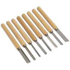 Sealey AK60/8 8 Piece Wood Turning Tool Set