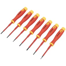 Sealey Premier 7 Piece VDE Insulated Precision Screwdriver Set