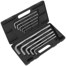 Sealey 10 Piece Extra Long Jumbo Hexagon Allen Key Set Metric