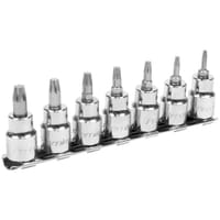 Sealey 7 Piece 3/8" Drive Lock On Torx Socket Bit Set 