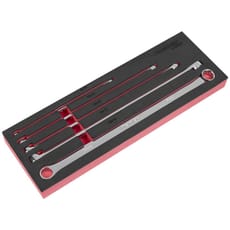 Sealey Premier 5 Piece Extra Long Ring Spanner Set in Foam Tray