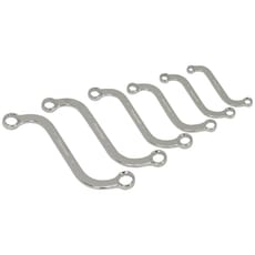 Sealey 6 Piece S Type Ring Spanner Set Metric