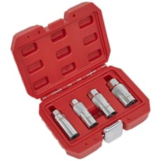 Sealey 4 Piece 3/8" Drive Spark Plug Socket Set