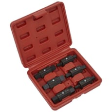 Sealey AK658 6 Piece Drain Key Double Ended Set