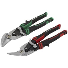 Sealey 2 Piece High Leverage Offset Aviation Tin Snip Set