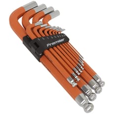 Sealey 13 Piece Anti Slip Jumbo Ball End Hex Key Set Imperial