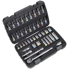 Sealey Premier 42 Piece 3/8" Drive Socket and Socket Bit Set