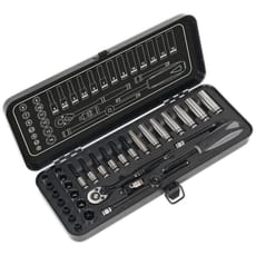 Sealey Black Series 32 Piece 1/4" Drive WallDrive Socket Set