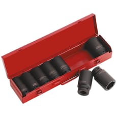 Sealey 9 Piece 3/4" Drive Deep Hexagon Impact Socket Set