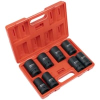 Sealey 8 Piece 1" Drive Deep Impact Socket Set Metric 