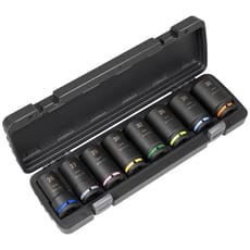 Sealey Premier 8 Piece 3/4" Drive Deep Hexagon Impact Socket Set