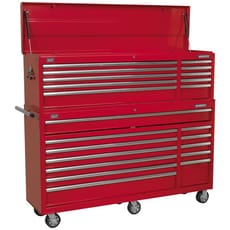 Sealey 23 Drawer Wide Tool Roller Cabinet and Top Chest Combo