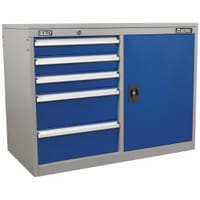 Sealey Premier Industrial Cabinet and Locker 5 Drawer 