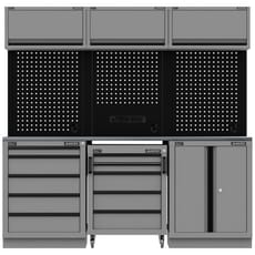 Sealey Superline Pro Black Edition Stainless Steel Worktop Storage System Combo