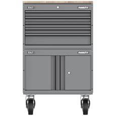 Sealey Superline Pro Connect 5 Drawer Wood Worktop Roller Cabinet Combo