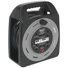 Sealey 3 Socket Cable Extension Reel Box 240v