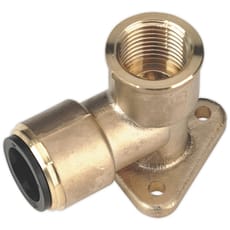 Sealey 3/4" BSP Brass Wingback Elbow for John Guest Speedfit Systems