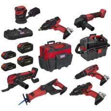 Sealey CP20V 20v Cordless 8 Piece Power Tool Kit