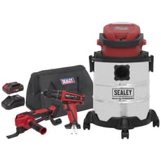 Sealey SV20 20v Cordless 3 Piece Power Tool Kit