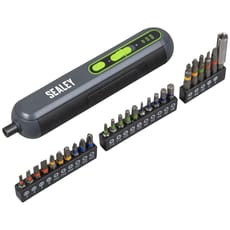 Sealey CP4VSD 4v Cordless Screwdriver and 25 Piece Bit Set
