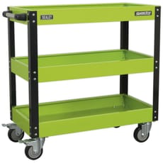Sealey CX110HV Hi Vis 3 Shelf Trolley
