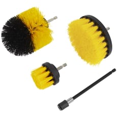 Sealey 4 Piece Hex Shank Drill Scrubbing Brush Set