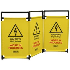 Sealey Folding Safety Barrier for Hybrid and Electric Vehicles