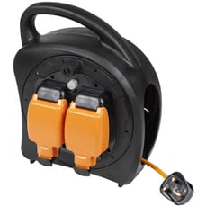 Sealey 2 Socket Weatherproof Cable Extension Reel 240v