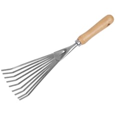 Sealey Premier Stainless Steel Short Handle Leaf Rake