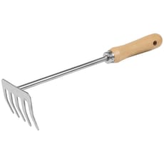 Sealey Premier Short Handle Stainless Steel Soil Rake