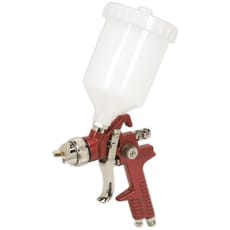 Sealey HVLP741 Gravity Feed Air Spray Gun and Gun Cleaning Brush Set