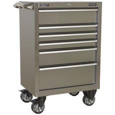 Sealey Premier 6 Drawer Stainless Steel Roller Cabinet