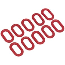 Sealey 10 Piece Red Plastic Chain Connector Set