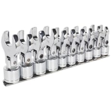 Siegen 10 Piece 3/8" Drive Flexible Crow Foot Spanner Set Metric