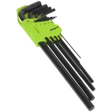 Siegen 9 Piece Long Hexagon Allen Key Set