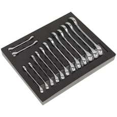 Siegen 14 Piece Stubby Combination Spanner Set in Module Tray