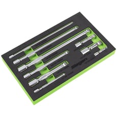 Siegen 9 Piece Combination Drive Socket Extension Bar Set