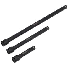 Siegen 3 Piece 3/8" Drive Impact Socket Extension Bar Set