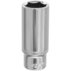 Siegen 3/8" Drive Deep Hexagon WallDrive Socket Metric 